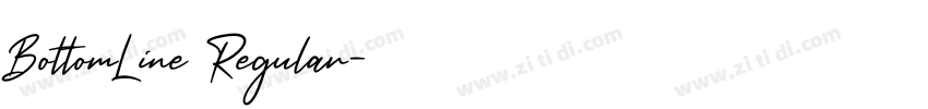 BottomLine Regular字体转换 BottomLine Regular字体转换